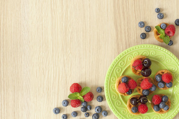 Fresh berries on the table