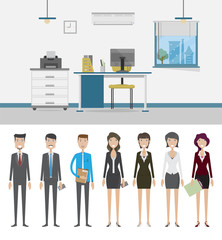 Office Background and Character Concept