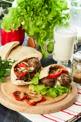 Tasty kofta kebab