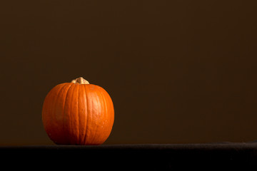 Pumpkin with black background