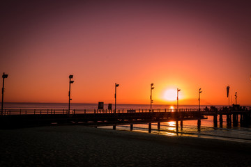 Fototapeta na wymiar Australian Peer Sunset