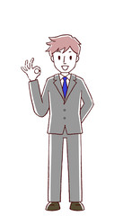 ビジネスマン　OK