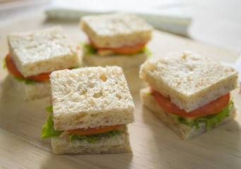 healty sandwich breakfast in the morning