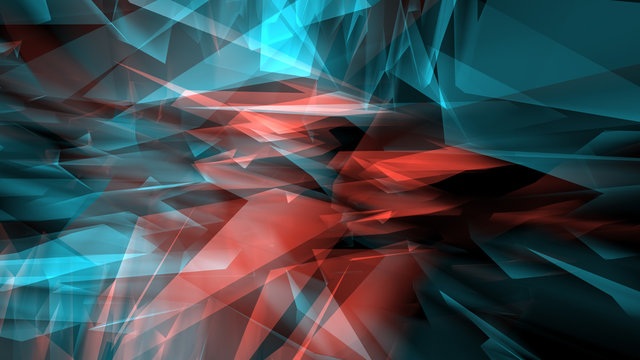 Chaos geometric polygon shapes, abstract technology background