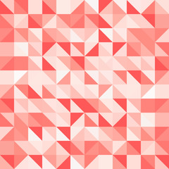 Fototapeta premium Abstract red triangle and square in red or orange color pattern, Vector illustration
