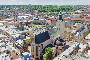 Cathedral Basilica of the Assumption in Lviv, Ukraine
