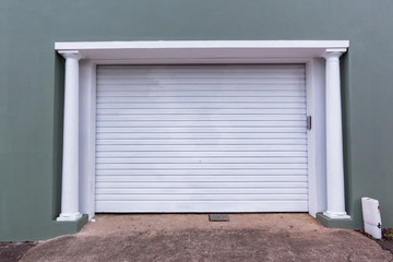 Obraz na płótnie Canvas Garage Doors Vehicle Entrance safety security home decor design
