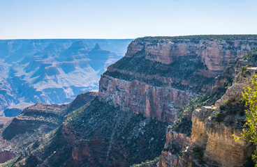 Natural parks of the USA. Picturesque majestic views of the Grand Canyon