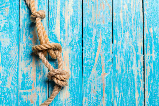 Nautical background with rope