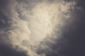 Sky and Heavy Clouds Retro