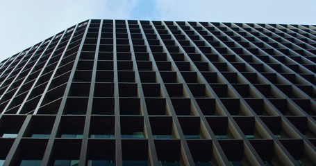 Office bouldings in a business city with sunlight reflex