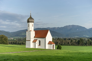 Fototapeta na wymiar church in Bavaria / Church of St. Johann in Penzberg, Bavaria, Germany