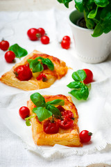 caprese puff  tarts