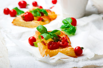 caprese puff  tarts