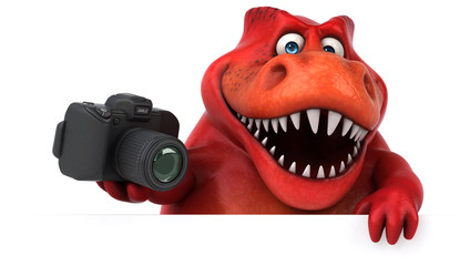 Fun dinosaur - 3D Illustration © Julien Tromeur