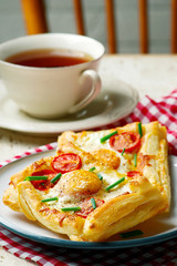 puff pastry breakfast egg tarts