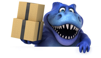 Fun dinosaur - 3D Illustration © Julien Tromeur
