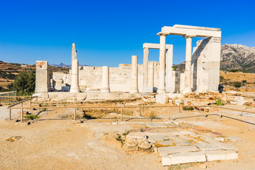 Demeter Temple in Sangri in Naxos island, Cyclades, Greece