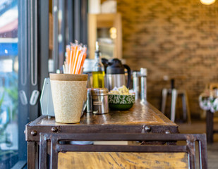 Working while waiting for Coffee at the Coffeeshop Bakery