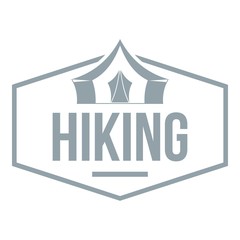 Hiking emblem ogo, vintage style