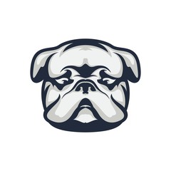 dog head logo icon vector