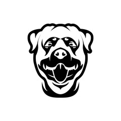 dog head logo icon vector