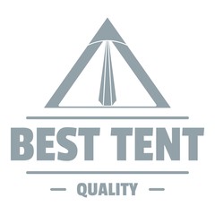 Quality tent logo, vintage style