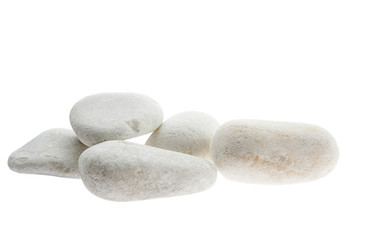 piedras blancas redondas aisladas