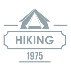 Hiking logo, vintage style