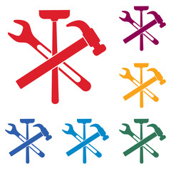 Plumbing work symbol icon