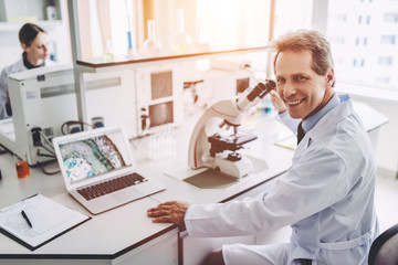 Laboratory scientists working