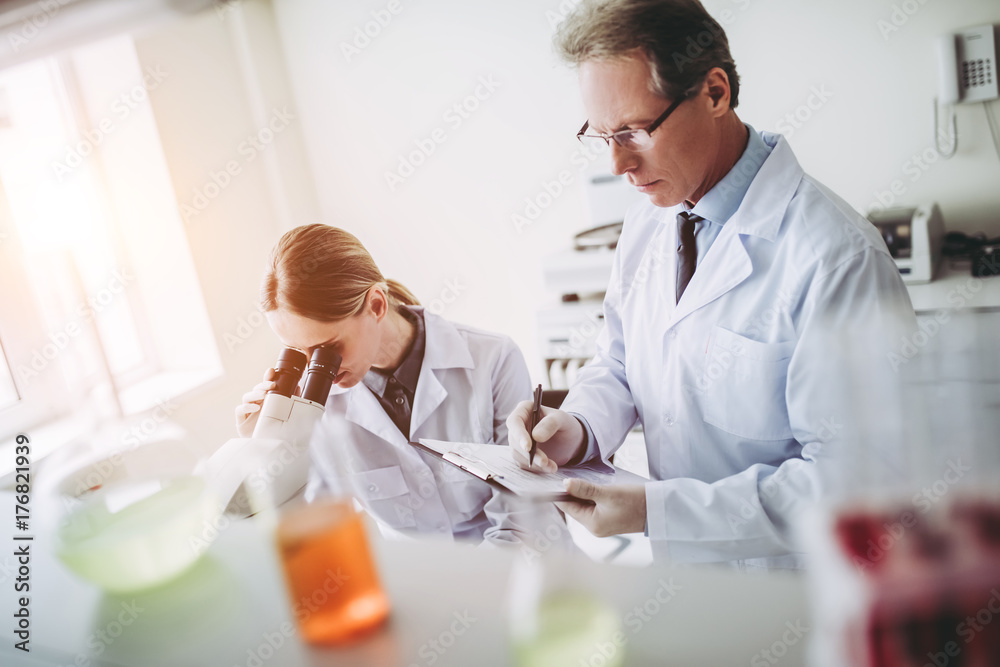 Canvas Prints laboratory scientists working