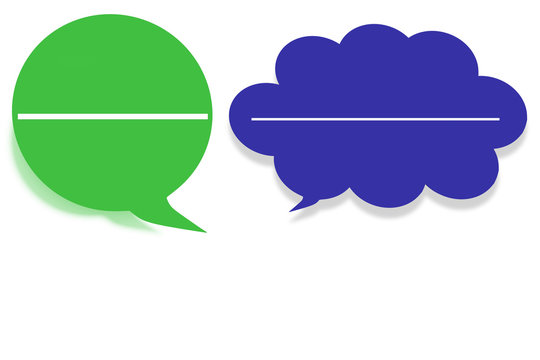 Speech bubbles, 3d illustration