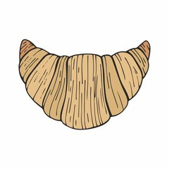 Croissant. Hand drawing. Vector illustration