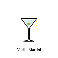 Vodka Martini cocktail icon