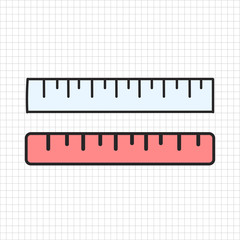 Vector of stationery doodle style