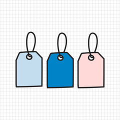 Vector of stationery doodle style