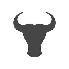 Bull icon vector 