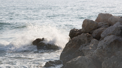 Rochers et écume
