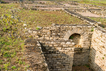 Archaeological excavation on the site of the Battle of Alesia in Burgundy, France