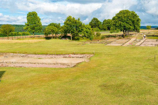 Archaeological Excavation On The Site Of The Battle Of Alesia In Burgundy, France