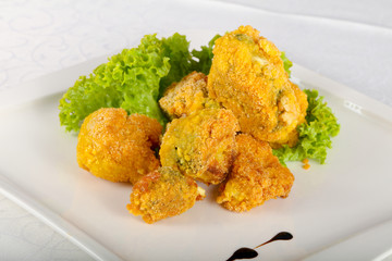 Fried broccoli