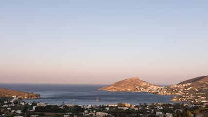 Fototapeta na wymiar Panorama paysage grec