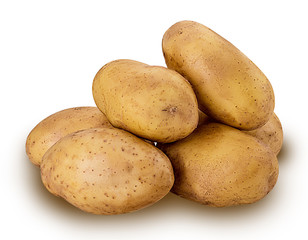 Heap of young potatoes