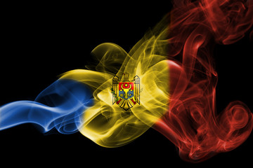 Moldova national smoke flag