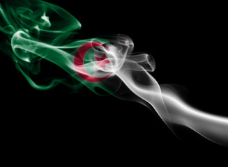 Algeria national smoke flag