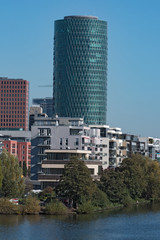 Westhafen Tower and private apartments in Frankfurt, Germany
