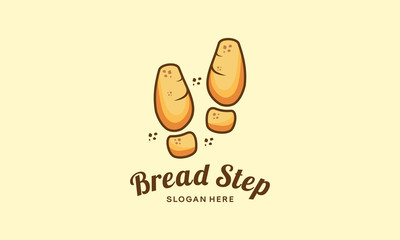 Bread Step logo designs, Bread Shop logo designs template