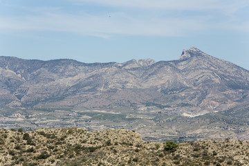 Fototapeta premium Mountains in the province of Alicante.