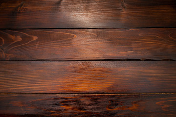 Dark boards wooden abstract background. Top view